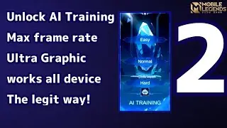 how to unlock ai training in mlbb offline | part2