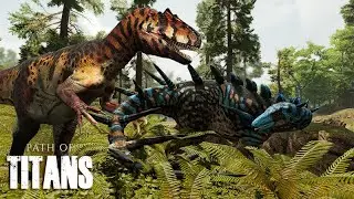 Jogando com MUITOS DINOSSAUROS - Rodando os dinos no servidor - Path of Titans