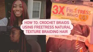 Crochet Braids with Freetress 3X Natural texture straight hair
