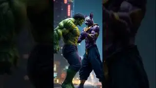 Hulk and beerus hybrid #hulk #hybrid #marvel #fusion #shorts
