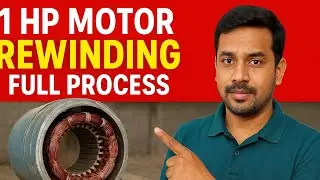 Giran Motor Rewinding Process | 1HP Motor Quality Work by Bhairavnath Electrical Works ✅ 