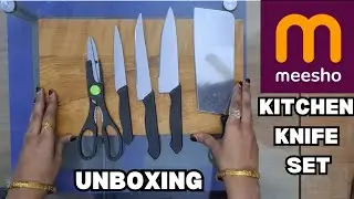 Meesho knife set unboxing / meesho chopper board knife set review  #meeshounboxing #meeshoknifeset