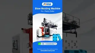 Plastic tray pallet production servo blow molding machine #blowmoldingmachine #plasticpallet