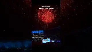 Lucknow stadium firework-show #ipl2025 #lsgvsmi #india #lucknow #shorts #ytshorts