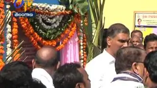 Minister Harishrao inaugurates a Market in Nizamabad TS 6th December 2014