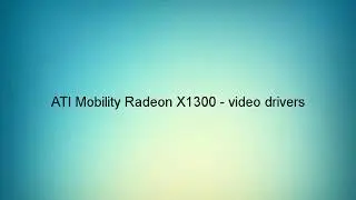 Radeon X1050 Драйвер Windows 7