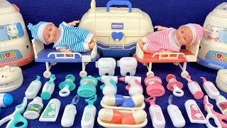 9 Minutes Satisfying Unboxing with Funny Doctor Ambulance Playset Collection ASMR Review Toys