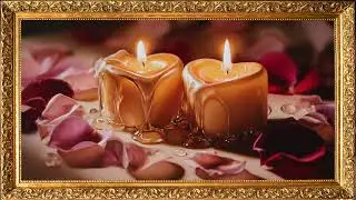 Candlelight & Roses | Warm Romantic Ambience for Frame TV | Cozy Evening Digital Art Display