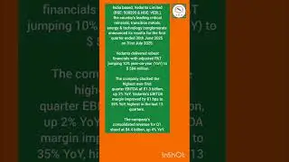 (06/08/25)Vedanta's Q1 Adjusted Profit Surges 10% to $584 million