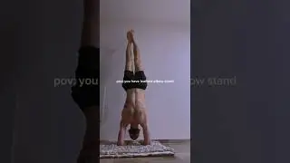 My first elbow stand 💪🏽 #calisthenics #elbowstand #workout