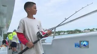 Dozens of kids participate in annual 'Hooked on Fishing Not on Drugs' program