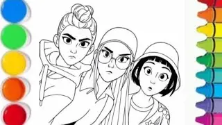 How To Draw KPOP DEMON HUNTERS Rumi, Mira, Zoey Elemental Fashion | Easy Step By Step Tutorial