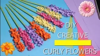 DIY Curly Flowers: Home Decor