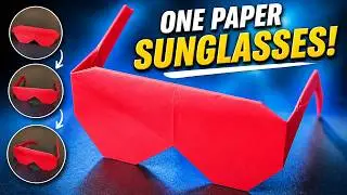 Origami Sunglasses for Her.  How to fold Origami Sunglasses for Girls