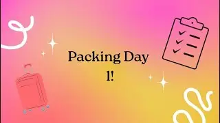 Packing Day 1! #packing #viral #preppy #aesthetic 
