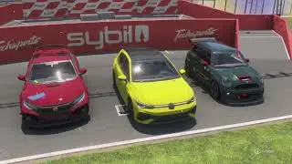 Doing a 15min time race in the golf R Round Brands Hatch