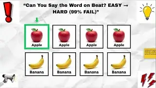 Can You Say the Word on Beat? EASY → HARD (99% FAIL#SayTheWordOnBeat #beatchallenge #RhythmChallenge