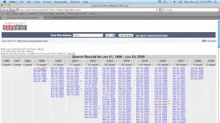 Educational Resources: Examining the History of a Website - Webpage archives