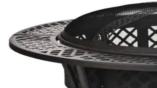 CobraCo FB8008 Diamond Mesh Fire Pit with Screen and Cover