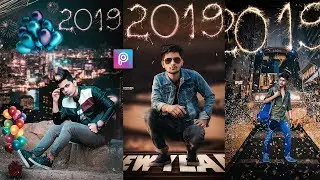 PicsArt- Happy New Year 2019 New Photo Editing tutorial in picsart Step by Step in Hindi tutorial