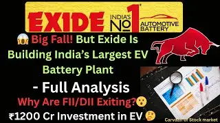 Exide Industries Q4 Results 2025 🔻 | Profit Falls 11% | ₹1200 Cr EV Investment | FII/DII Selling?