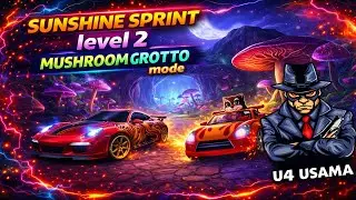 Mushroom Grotto Mode 🌞🍄 | Level 2 | INSANE Sunshine Sprint! 🏎️🔥