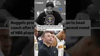 Nuggets coach David Adelman did indeed &ldquo;not go anywhere&rdquo; #shorts