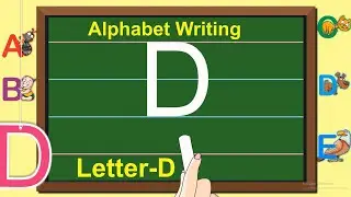English Capital Letter Writing | Letter - D | Writing Capital ABC for children | Learning Booster