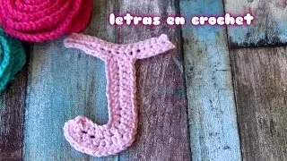 Como hacer la letra j en  crochet | how to crochet letter j