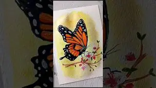 Beautiful butterfly painting 😱🦋 #shortvideo