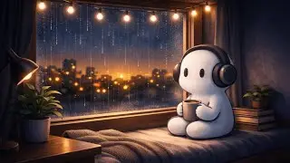 rainy window lofi ☕ slow beats to study, focus & stay calm