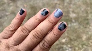 Attempting the vertical ombre trend using nailwind gel polish|Short acrylic nails|Anisa Green