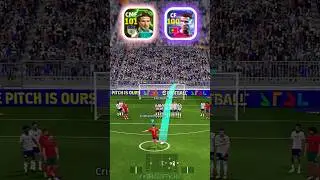 Free Kick Battle 🥵! Ronaldo vs Beckham #efootball2025 #efootball #pes #shorts