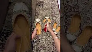 Jute work leather jutti | Punjabi jutti for women #leatherjutti #jutties