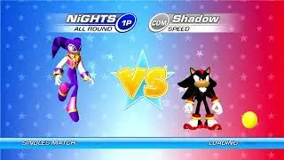 Sega Superstars Tennis NiGHTS v.s SHADOW