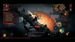Diablo immortal gameplay - terror rift - druid stag charge fire tornado raven swarm build 