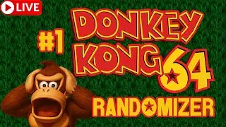 🔴 Donkey Kong 64 DK64 Randomizer! PART 1! Real Nintedno 64 Footage! 1440p!