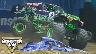 Grave Digger Driver Krysten Anderson's Forward Roll | Salt Lake City 2018 | Monster Jam