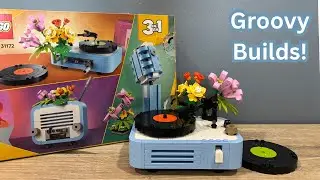 Triple Build Tunes: LEGO Creator Record Player With Flowers Review! 31172