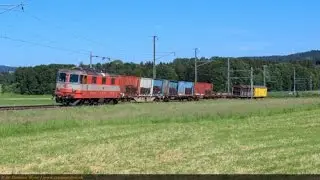 Swiss Express BoBo mit Güterzug - 11108 Re 4/4 II
