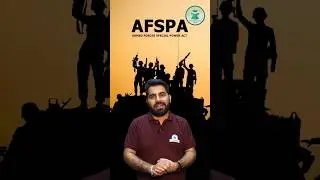 Current Affairs - AFSPA | What is AFSPA? Armed Forces Special Powers Act (AFSPA) 1958 #afspa