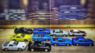 Top 10 Initial D Cars! #hotwheels #tomica #jdm #diecast #racing #drift #initiald