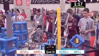 2015 VRC Arts Q31 - 3273A 4288Z vs 6135X 169Y - 39 to 73 - VEX Worlds 2015 - Arts Division