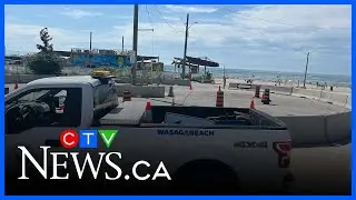 Construction officially underway along Beach Drive in Wasaga Beach
