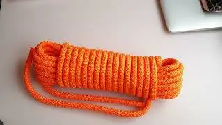 Climbing Rope Polyester in Orange 10mm Arrived Today