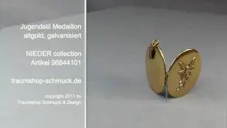 Jugendstil Schmuck Medaillon Antik in gold 96844101