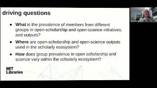 Micah Altman: Community Tracking Indicators for Open and Inclusive Scholarship