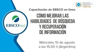 Capacitación sobre el mejoramiento de las habilidades de búsqueda bibliográfica en base Ebsco