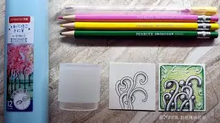 PENROTE筆樂┃開箱┃卷草Hollis┃創意禪繞畫教學 Creative zentangle painting teaching
