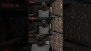 granny high vs medium vs low graphics jumpscare battle